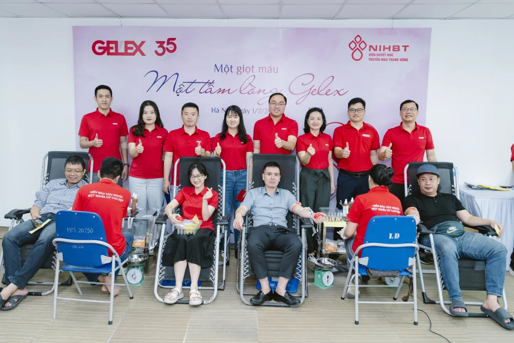 GẦN 600 CBNV THAM GIA “MỘT GIỌT MÁU – MỘT TẤM LÒNG GELEX”